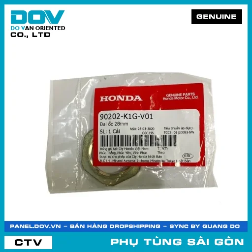 ĐAI ỐC 28MM | HONDA PARTS CODE 90202K1GV01 — 90202K1GV01