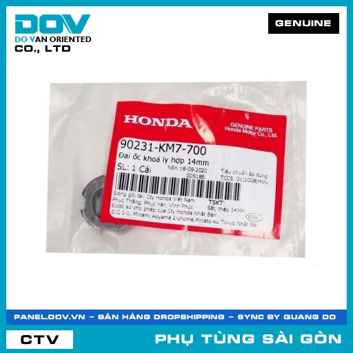 ĐAI ỐC KHOÁ LY HỢP 14MM | HONDA PARTS CODE 90231KM7700 — 90231KM7700