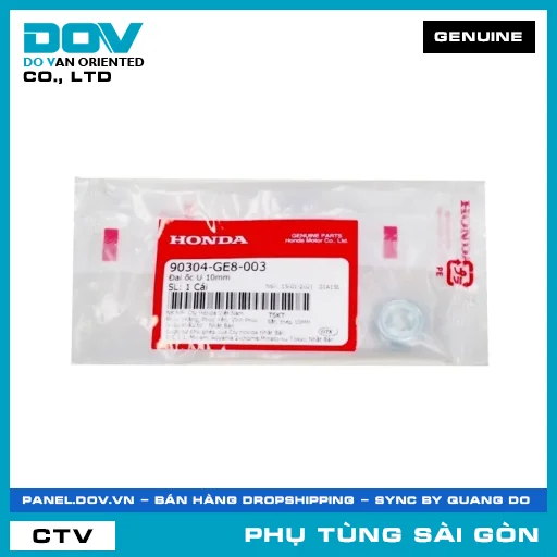 ĐAI ỐC U 10MM | HONDA PARTS CODE 90304GE8003 — 90304GE8003