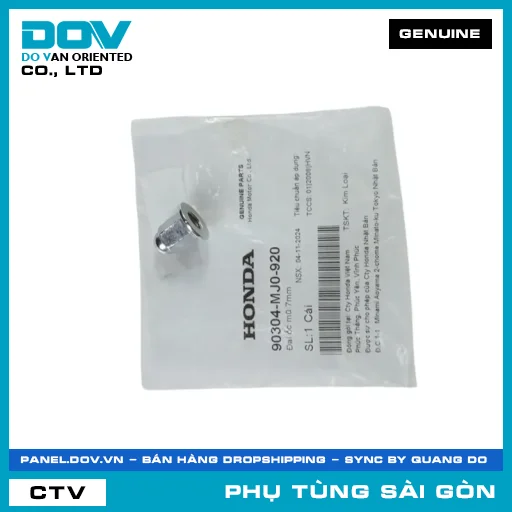 ĐAI ỐC MŨ 7MM | HONDA PARTS CODE 90304MJ0920 — 90304MJ0920