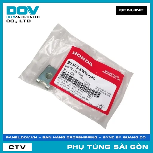 ĐAI ỐC KẸP 6MM | HONDA PARTS CODE 90305KWW640 — 90305KWW640
