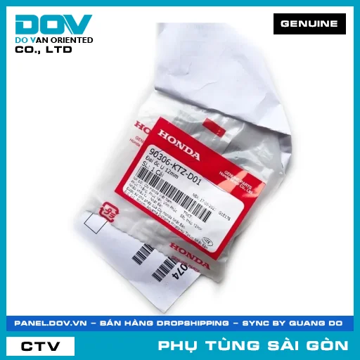 ĐAI ỐC U 12MM | HONDA PARTS CODE 90306KTZD01 — 90306KTZD01