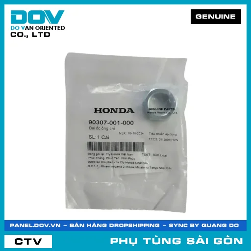 ĐAI ỐC ỐNG CHỈ | HONDA PARTS CODE 90307001000 — 90307001000