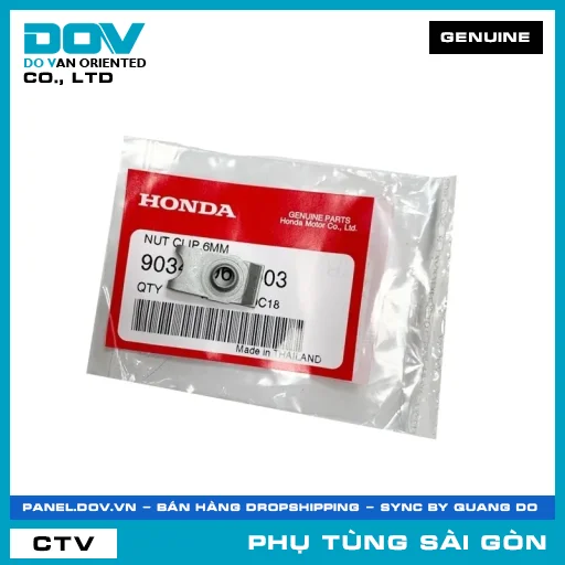 ĐAI ỐC KẸP 6MM | HONDA PARTS CODE 90344964003 — 90344964003