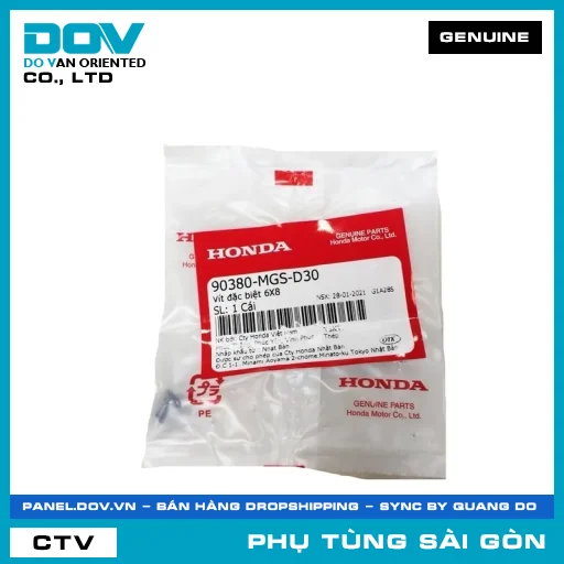 VÍT ĐẶC BIỆT 6X8 | HONDA PARTS CODE 90380MGSD30 — 90380MGSD30