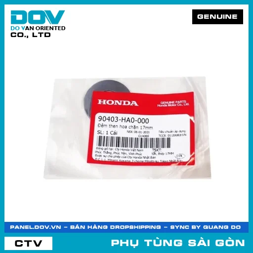 ĐỆM THEN HOA CHẶN 17MM | HONDA PARTS CODE 90403HA0000 — 90403HA0000