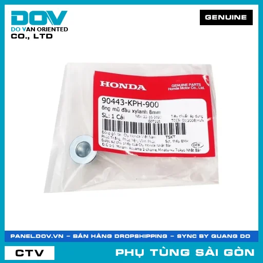 ỐNG MŨ ĐẦU XYLANH 8MM | HONDA PARTS CODE 90443KPH900 — 90443KPH900