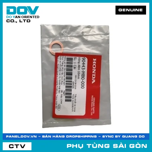 LONG ĐỀN 10MM | HONDA PARTS CODE 90443MB0000 — 90443MB0000