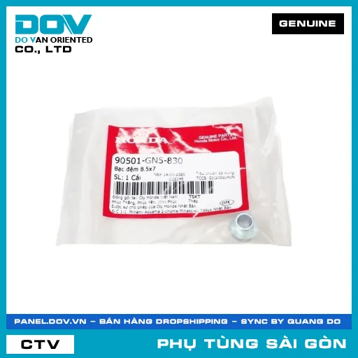 BẠC ĐỆM 8.5X7 | HONDA PARTS CODE 90501GN5830 — 90501GN5830