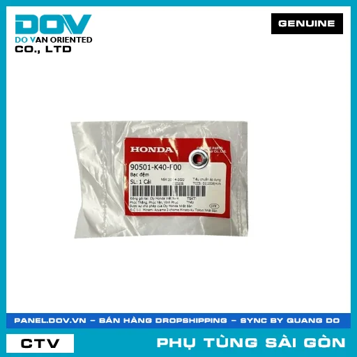 BẠC ĐỆM | HONDA PARTS CODE 90501K40F00 — 90501K40F00