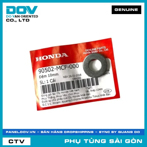 ĐỆM 10MM | HONDA PARTS CODE 90502MCF000 — 90502MCF000