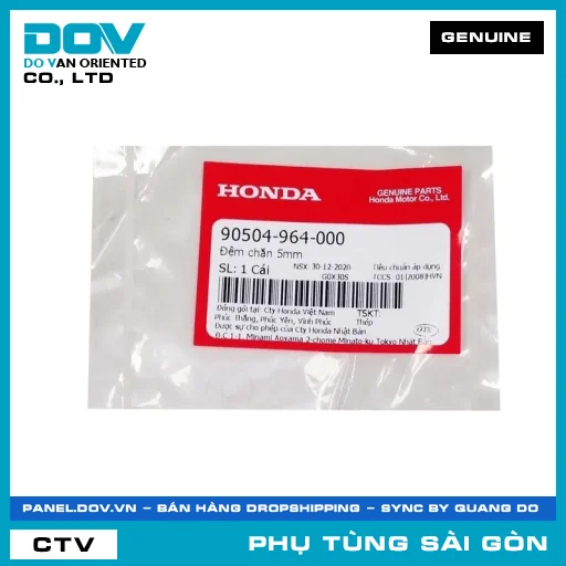 ĐỆM CHẶN 5MM | HONDA PARTS CODE 90504964000 — 90504964000