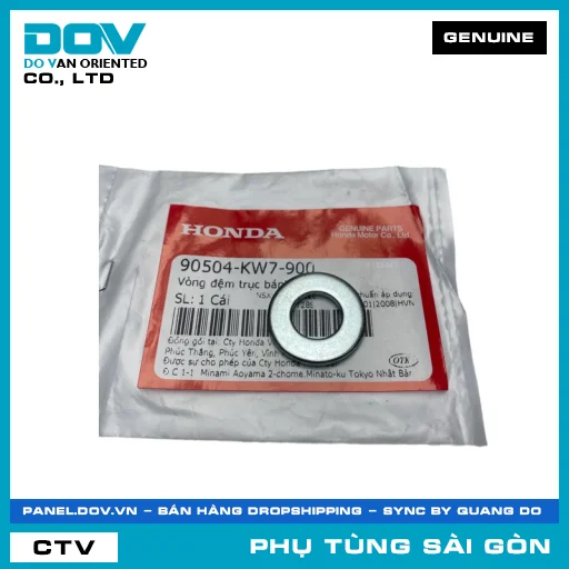 LONG ĐỀN TRỤC BÁNH SAU | HONDA PARTS CODE 90504KW7900 — 90504KW7900