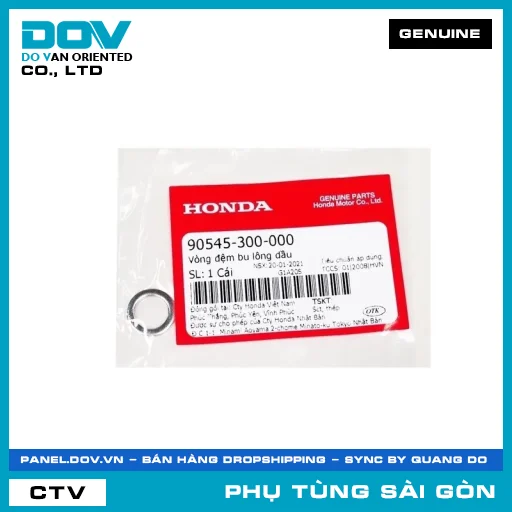 LONG ĐỀN BU LÔNG NHỚT | HONDA PARTS CODE 90545300000 — 90545300000