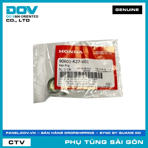 KẸP ỐNG | HONDA PARTS CODE 90601K27V01 — 90601K27V01