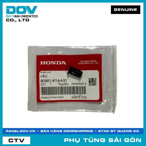 CHỐT TRƯỢT | HONDA PARTS CODE 90651K14A31 — 90651K14A31
