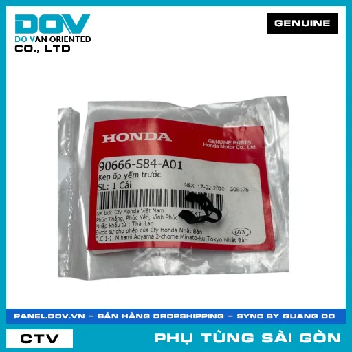 KẸP ỐP YẾM TRƯỚC | HONDA PARTS CODE 90666S84A01 — 90666S84A01