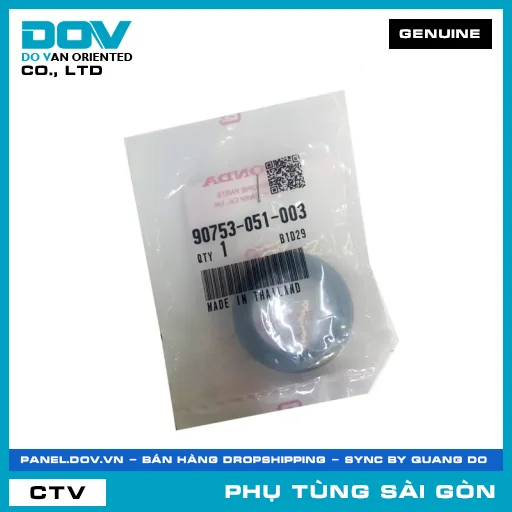 PHỐT NHỚT 26X37X6 | HONDA PARTS CODE 90753051003 — 90753051003