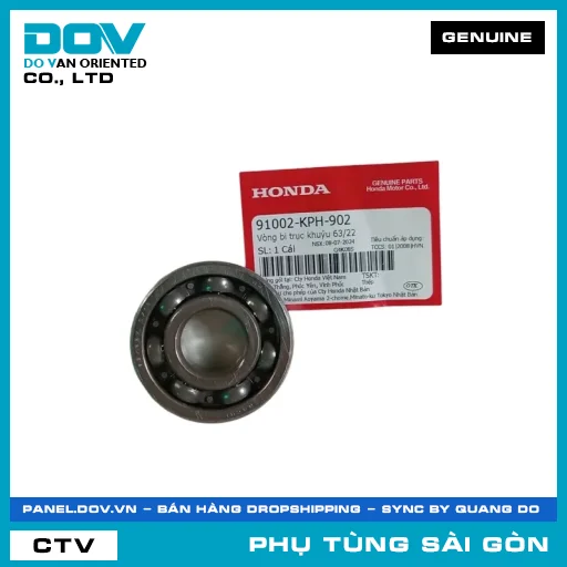 VÒNG BI TRỤC KHUỶU 63/22 | HONDA PARTS CODE 91002KPH902 — 91002KPH902