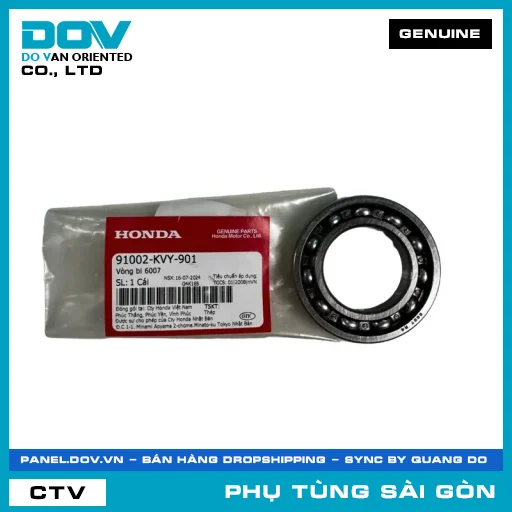 VÒNG BI 6007 | HONDA PARTS CODE 91002KVY901 — 91002KVY901