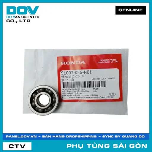 VÒNG BI 12X32X10 | HONDA PARTS CODE 91003K56N01 — 91003K56N01