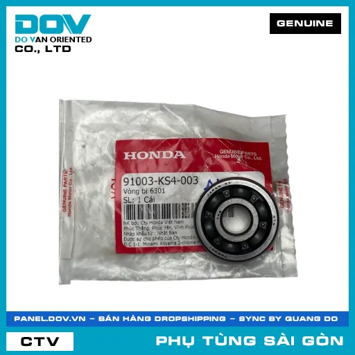 VÒNG BI 6301 | HONDA PARTS CODE 91003KS4003 — 91003KS4003