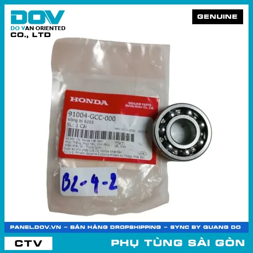 VÒNG BI 6203 | HONDA PARTS CODE 91004GCC000 — 91004GCC000