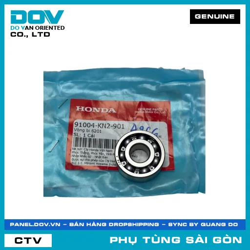 VÒNG BI 6201 (KHÔNG PHỐT CHẮN BỤI) | HONDA PARTS CODE 91004KN2901 — 91004KN2901