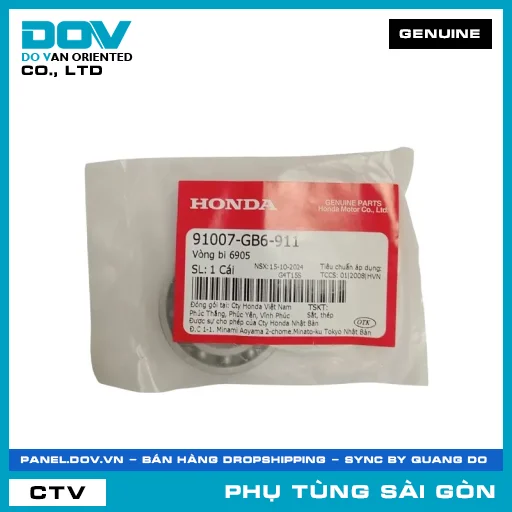 VÒNG BI 6905 | HONDA PARTS CODE 91007GB6911 — 91007GB6911