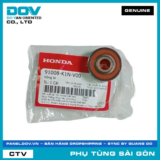 VÒNG BI 6002UU | HONDA PARTS CODE 91008K1NV00 — 91008K1NV00