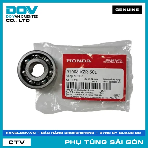 VÒNG BI 6302 | HONDA PARTS CODE 91008KZR601 — 91008KZR601