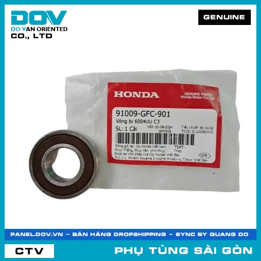 VÒNG BI 6004UU C3 | HONDA PARTS CODE 91009GFC901 — 91009GFC901
