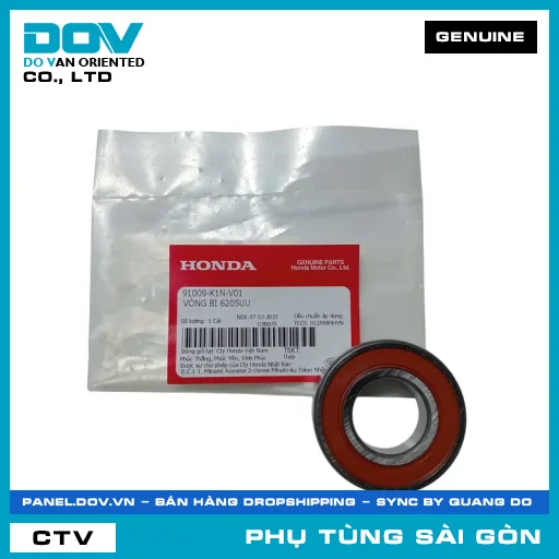 VÒNG BI 6205UU | HONDA PARTS CODE 91009K1NV01 — 91009K1NV01