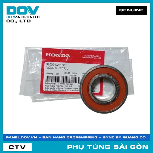 VÒNG BI 6205UU | HONDA PARTS CODE 91009KWN901 — 91009KWN901