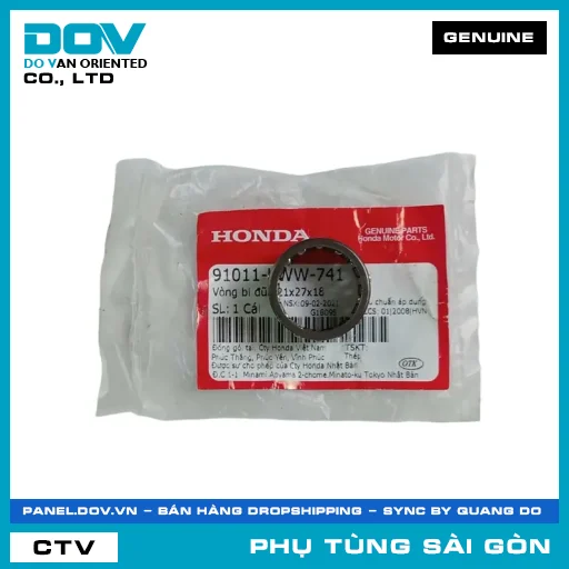 VÒNG BI ĐŨA 21X27X18 | HONDA PARTS CODE 91011KWW741 — 91011KWW741