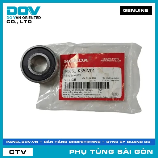 VÒNG BI 6203 | HONDA PARTS CODE 91051K35V01 — 91051K35V01