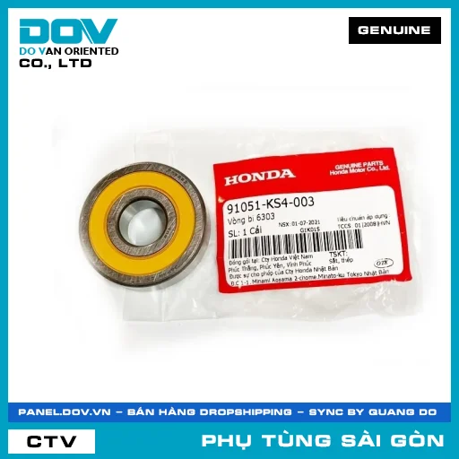 VÒNG BI 6303 | HONDA PARTS CODE 91051KS4003 — 91051KS4003