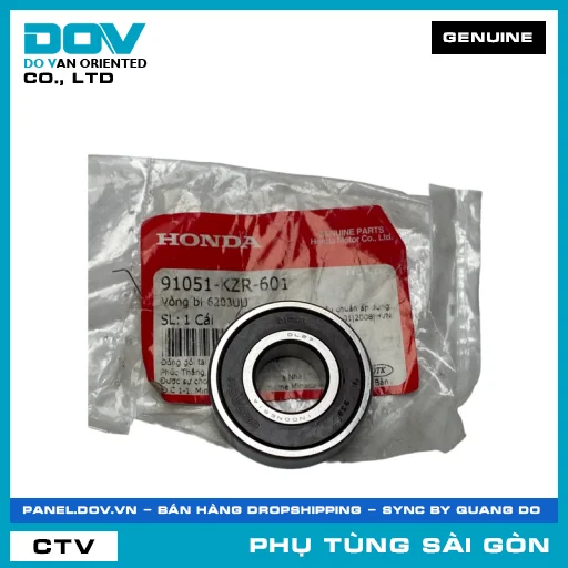 VÒNG BI 6203UU | HONDA PARTS CODE 91051KZR601 — 91051KZR601