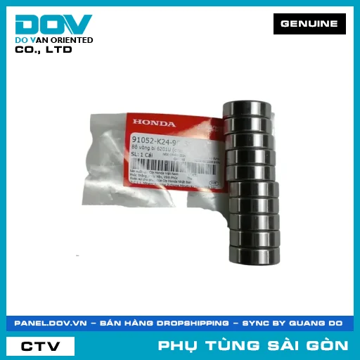 BỘ VÒNG BI 6201U (NSK) | HONDA PARTS CODE 91052K24901SS — 91052K24901SS