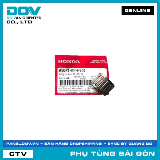 VÒNG BI KIM 21X25X17 | HONDA PARTS CODE 91071KPH901 — 91071KPH901