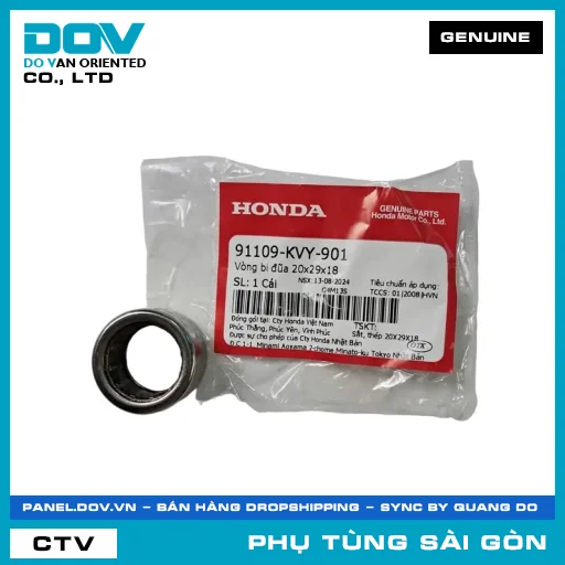 VÒNG BI ĐŨA 20X29X18 | HONDA PARTS CODE 91109KVY901 — 91109KVY901