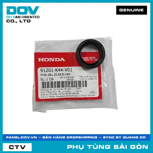 PHỐT NHỚT 20.8X30.5X6 | HONDA PARTS CODE 91201K44V01 — 91201K44V01