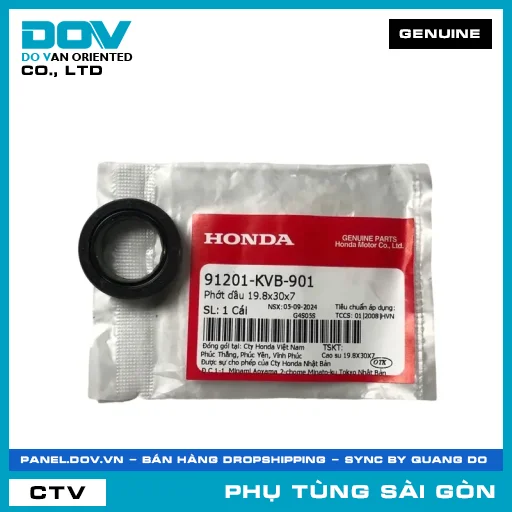 PHỐT NHỚT 19.8X30X7 | HONDA PARTS CODE 91201KVB901 — 91201KVB901
