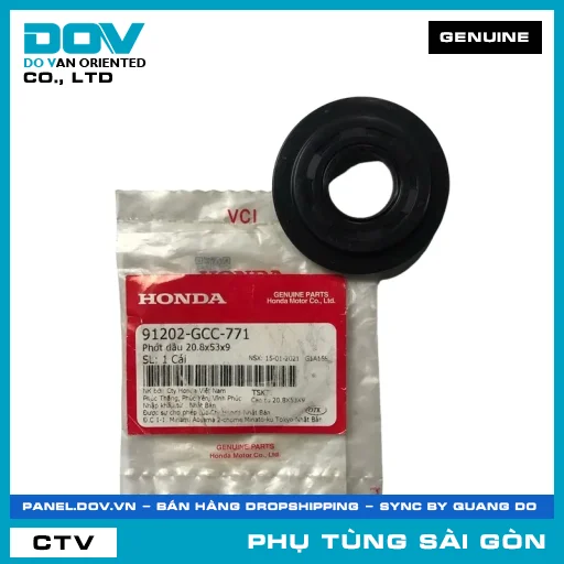 PHỐT NHỚT 20.8X53X9 | HONDA PARTS CODE 91202GCC771 — 91202GCC771