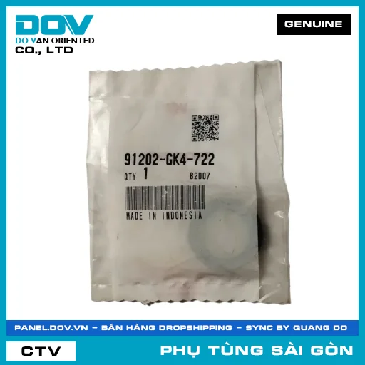 PHỐT NHỚT 18.9X30X5 | HONDA PARTS CODE 91202GK4722 — 91202GK4722