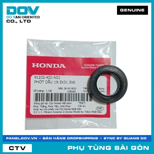 PHỐT NHỚT 19.5X31.5X6 | HONDA PARTS CODE 91202K0JN01 — 91202K0JN01
