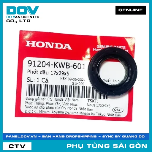 PHỐT NHỚT 12X26X5 | HONDA PARTS CODE 91202KTW901 — 91202KTW901