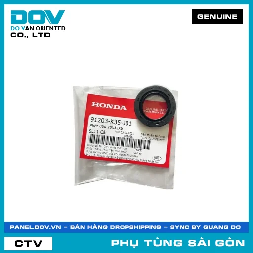 PHỐT NHỚT 20X32X6 | HONDA PARTS CODE 91203K35J01 — 91203K35J01