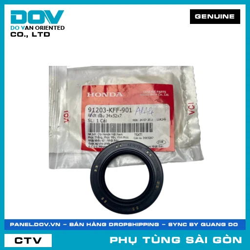 PHỐT NHỚT 34X52X7 | HONDA PARTS CODE 91203KFF901 — 91203KFF901