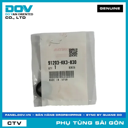 PHỐT NHỚT 14X22X5 | HONDA PARTS CODE 91203KK3830 — 91203KK3830